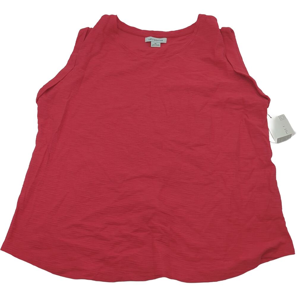 Liz Claiborne XL Pink Women's Short Sleeve Top NWT